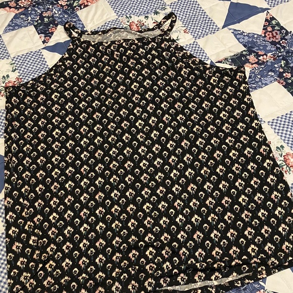 Maurices Black and Cream Patterned Tank Top - Picture 2 of 6